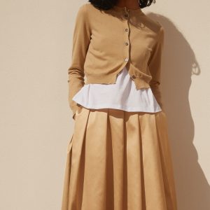 SEMICOUTURE Cardigan cotone crop