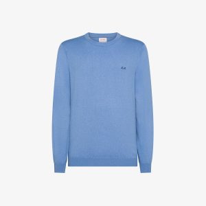 SUN68 Maglia girocollo in misto lana e cotone