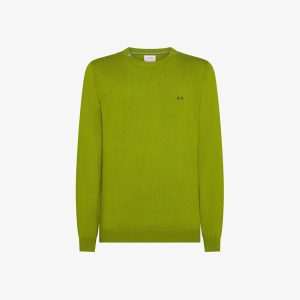 SUN68 Maglia girocollo in misto lana e cotone