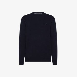 Maglia in cotone e lana punto riso