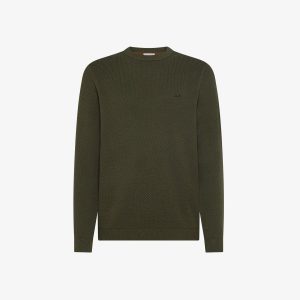 Maglia in cotone e lana punto riso