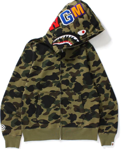 BAPE 1st Camo Shark Full Zip Hoodie - immagine 2