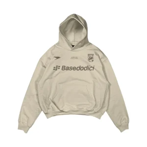 Basedodici Hoodie Club Navy Beige