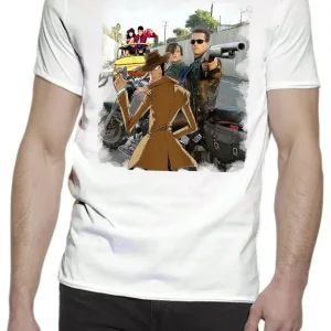 Terminaator Gang T-Shirt Urban Slub Uomo - Cotone Fiammato