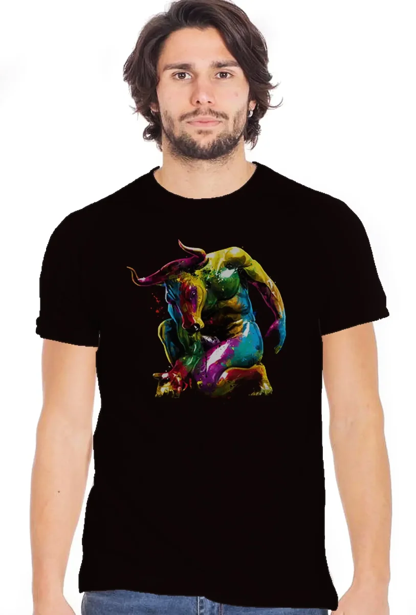 Toro Artistico Color - T-shirt Urban Slub Uomo - immagine 2