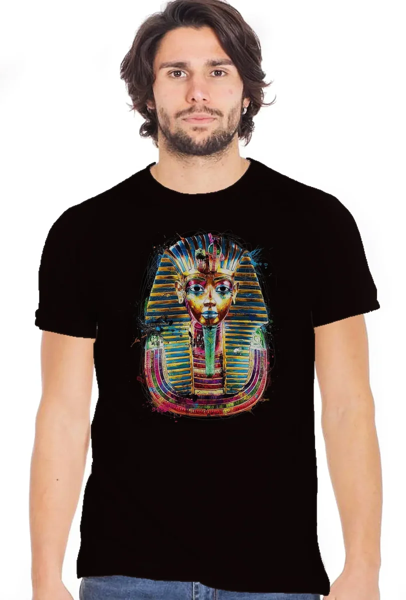 Tutankamen Artistico Color - T-shirt Uomo Urban Slub - immagine 2
