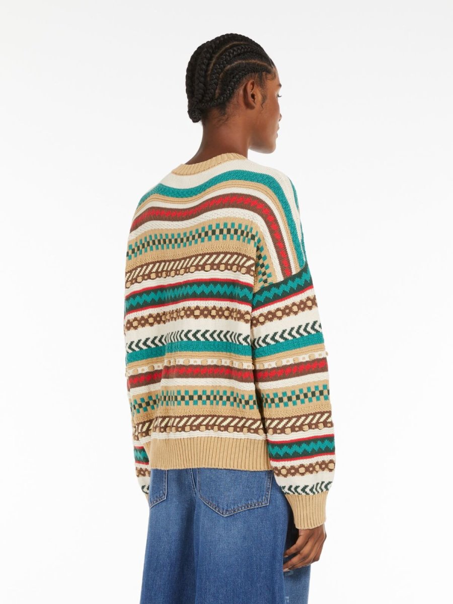 WEEKEND MAXMARA Maglia cotone con disegno jacquard - immagine 4