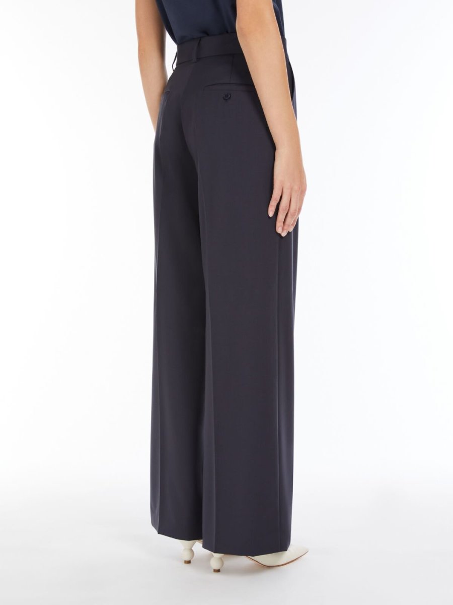WEEKEND MAXMARA Pantalone palazzo in tela di lana - immagine 3