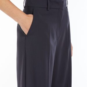 WEEKEND MAXMARA Pantalone palazzo in tela di lana