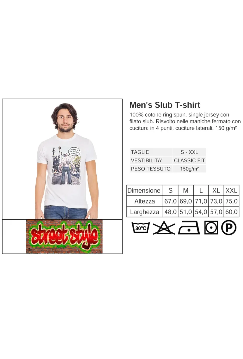 Where Is My Boat! T-shirt Uomo - Cotone Fiammato - immagine 4