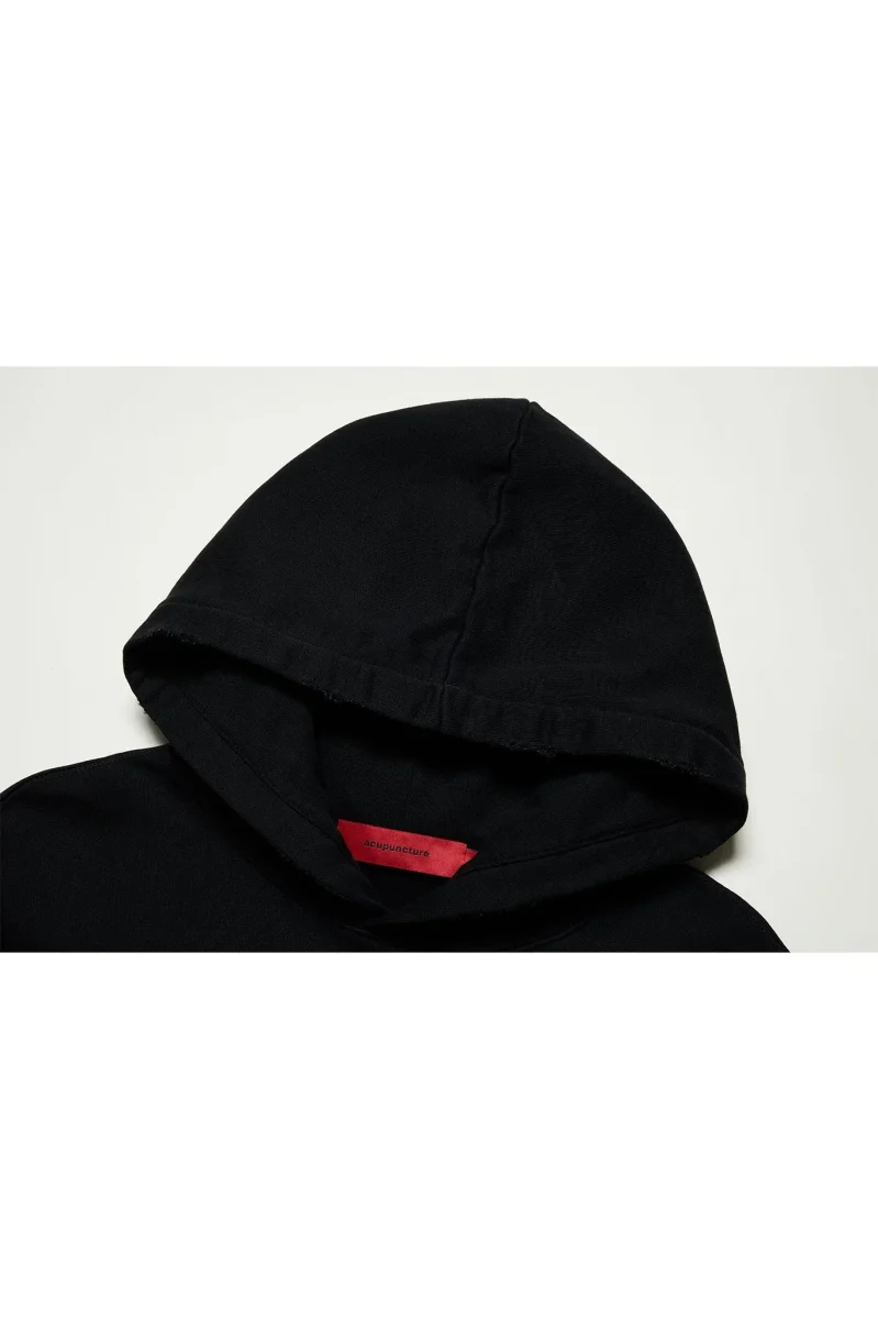 Acupuncture Anarchy Hoodie Washed Black - immagine 4