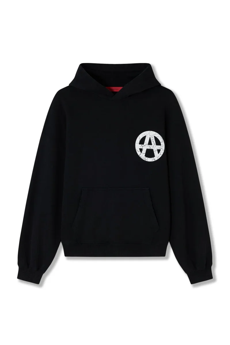 Acupuncture Anarchy Hoodie Washed Black