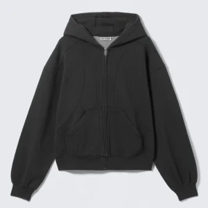 Weekday Loose Fit Blocked Zip Hoodie