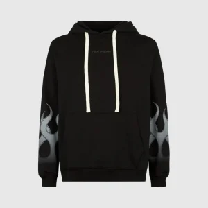 Vision of Super Hoodie Black Flames Grey