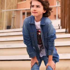 camicia denim ragazzo