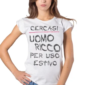 T-shirt Donna STREET STYLE Cotone Bio Slub