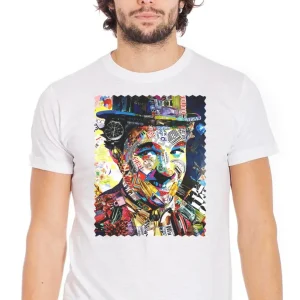 Charly Chaplin T-Shirt Urban Uomo - Cotone Slub