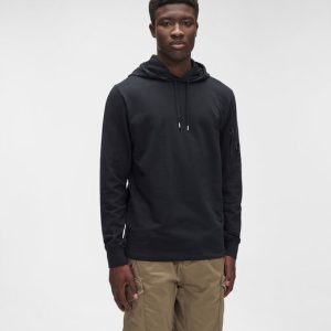 C.P. COMPANY LIGHT FLEECE PULLOVER HOODIE
