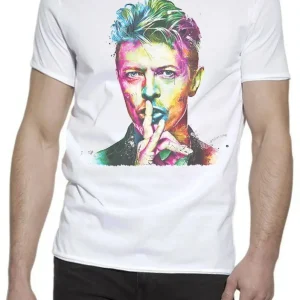 David Bowie 18-20-9-1/3 Men Uomo 100% Cotone Fiammato