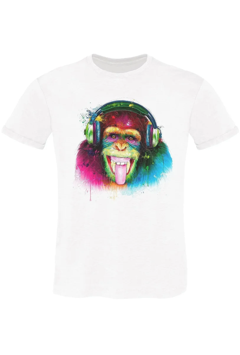 Dj Monkey Art - T-shirt Uomo 100% Cotone Eco - immagine 3