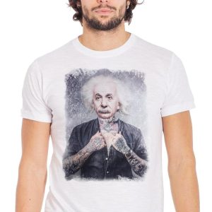 T-Shirt Einstein Sexy Art - Cotone Biologico Slub Uomo