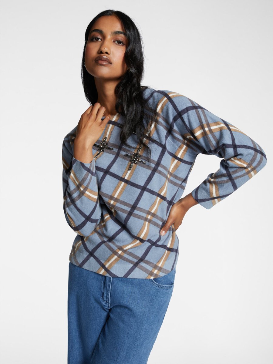 ELENA MIRO’ Maglia stampata e ricamata - immagine 4