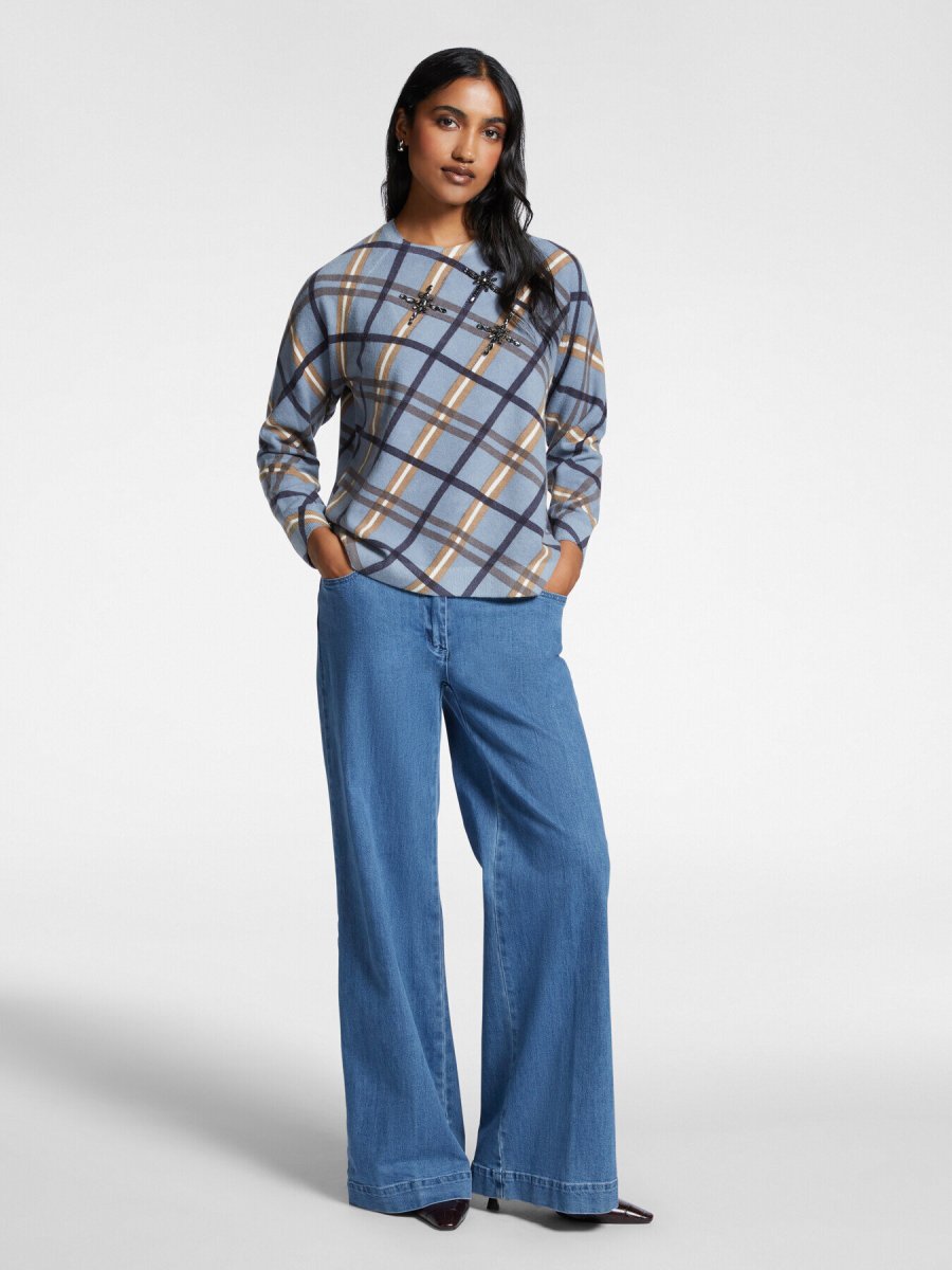 ELENA MIRO’ Maglia stampata e ricamata