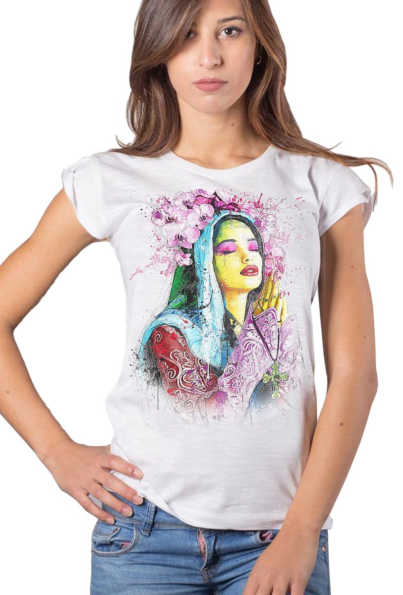 T-shirt Donna Fiammata STREET STYLE - Cotone Bio - immagine 2