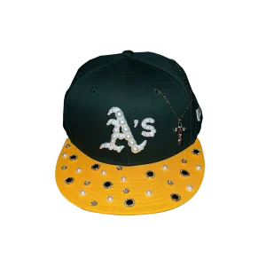 New Era 1/1 Custom 9FIFTY Oakland Athletics MLB Essential Green