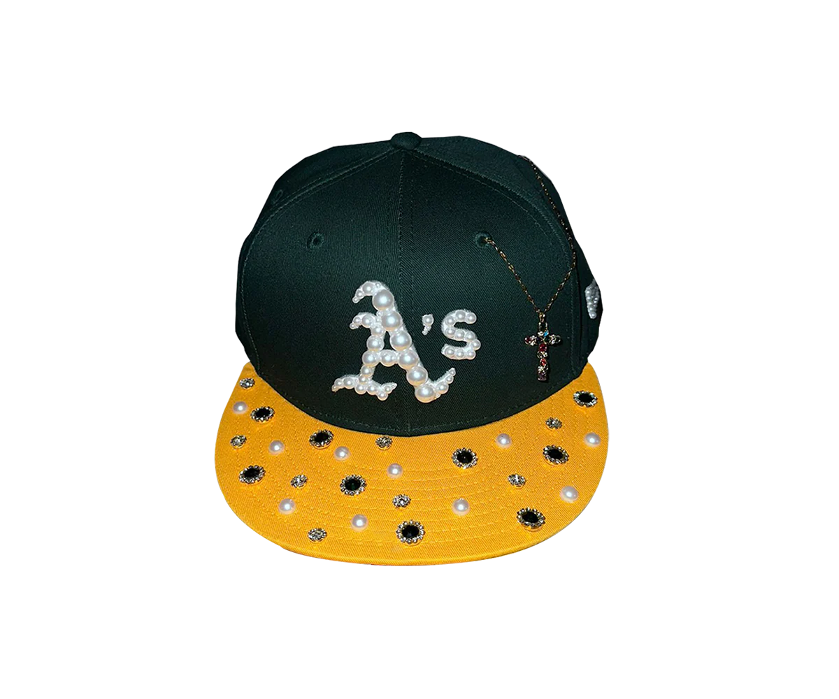 New Era 1/1 Custom 9FIFTY Oakland Athletics MLB Essential Green - immagine 2