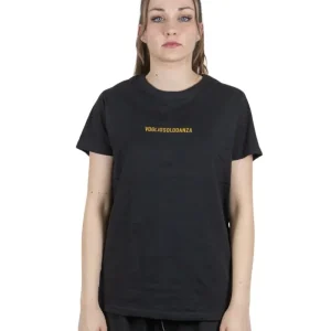 T-SHIRT NERA ELEGANT ORO