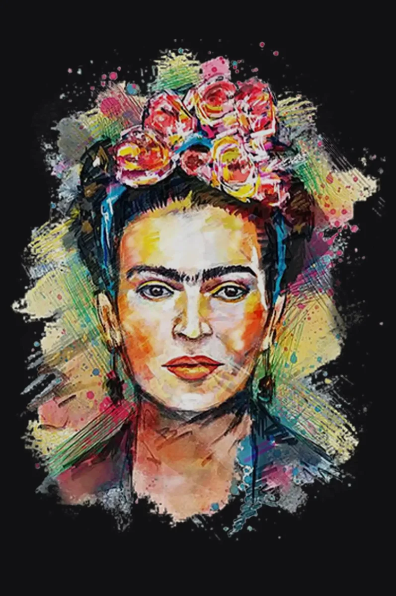 T-shirt Frida Kahlo Donna Bio - Cotone Organico 100% Made in Italy - immagine 9