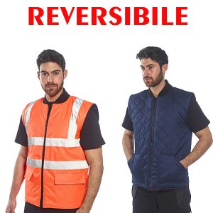 Gilet imbottito reversibile