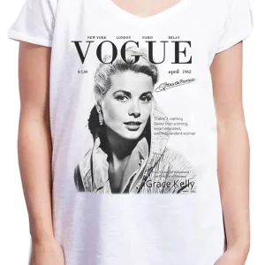 Grace Kelly Atrice Soggetti Famosi 18-62 Urban Slub Lady Donna Cotone 100% Fiammato JK