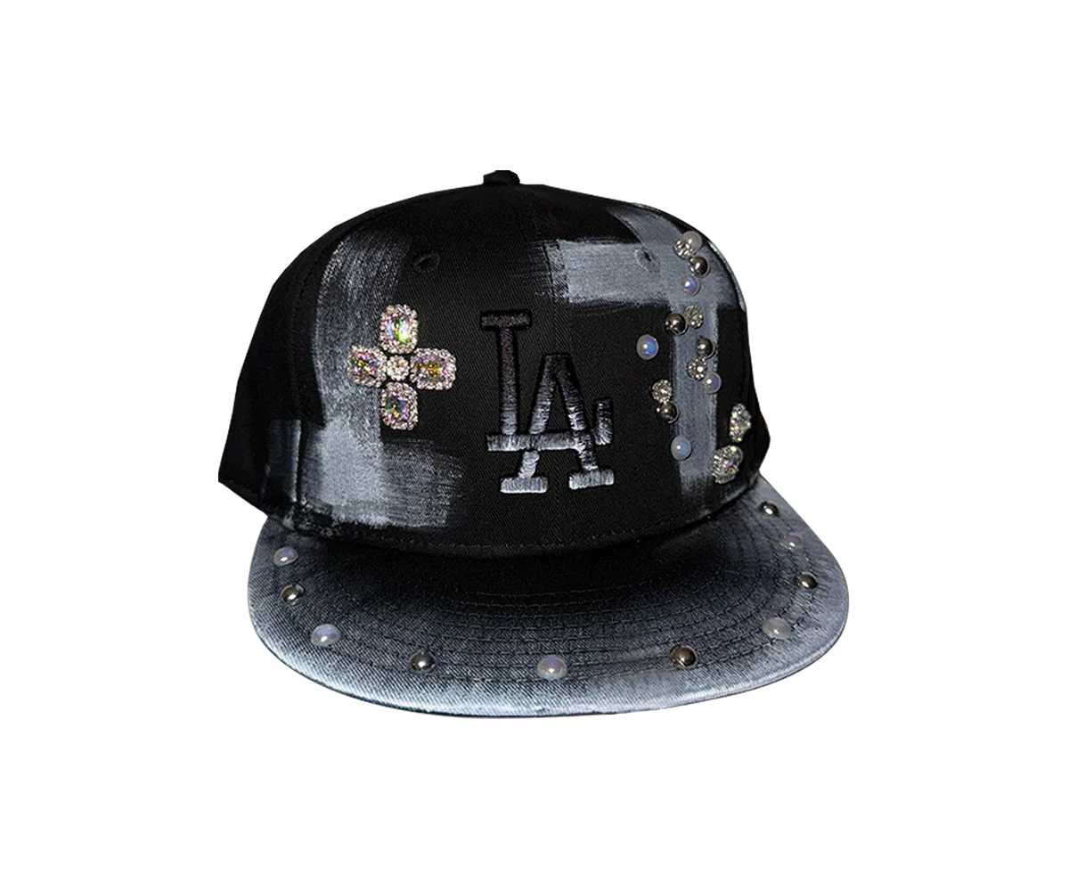New Era 1/1 Custom 9Fifty LA Dodgers Satin Lined black