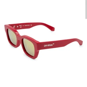 Off-White Sunglasses Zurich Red Gold