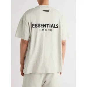 FEAR OF GOD Essentials T-shirt Oatmeal Grey