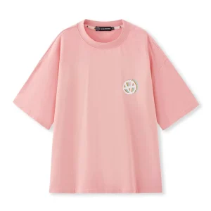 Acupuncture Inverted Emblem Tshirt Baby Pink