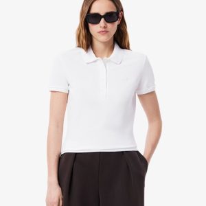 LACOSTE Polo da donna in piquè di cotone