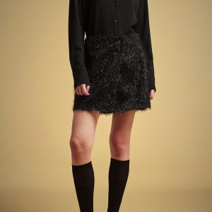 LIVIANA CONTI Minigonna frangina lurex