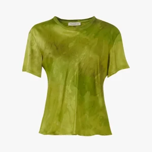 MANILA GRACE Blusa tie dye foglia