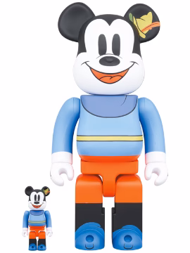 BEARBRICK 100% 400% MICKEY MOUSE BRAVE LITTLE TAYLOR