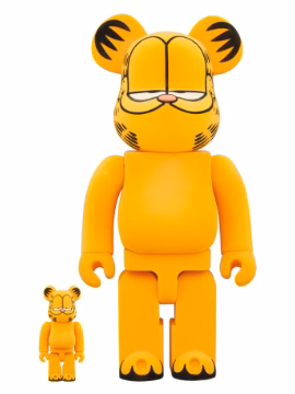 BEARBRICK 100% 400% GARFIELD FLOCKED