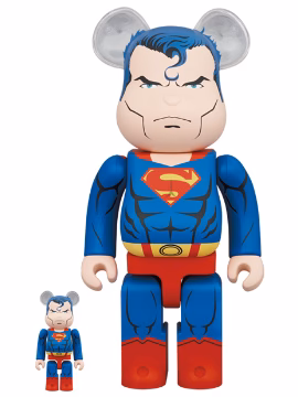 BEARBRICK 100% 400% BATMAN HUSH SUPERMAN