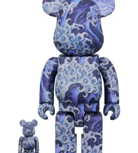 (PREORDER) BEARBRICK 100% 400% KATSUSHIKA HOKUSAI ANGRY WAVES ONAMI