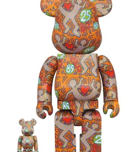 BEARBRICK 100% 400% KEITH HARING BWWT 3