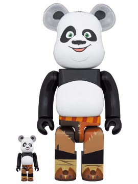 BEARBRICK 100% 400% KUNG FU PANDA PO