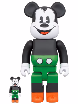 BEARBRICK 100% 400% MICKEY MOUSE 1930S POSTER