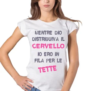 T-shirt STREET STYLE 'Mentre Dio...' Cotone Bio