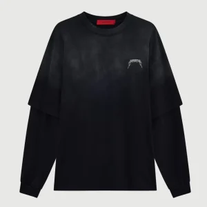 Acupuncture Metal Longsleeve Washed Black